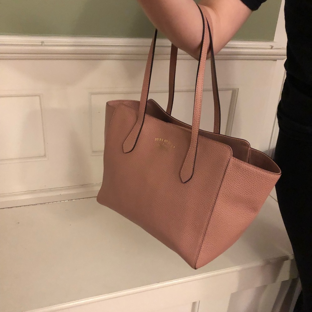 Gucci Swing Leather Tote - Picture 4 of 8